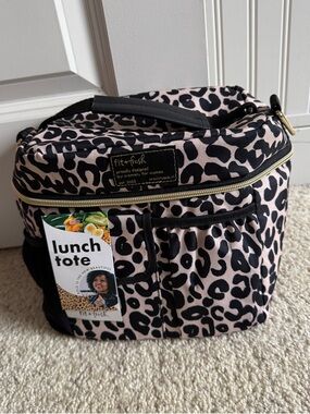 fit + fresh Pink Leopard Lunch Tote